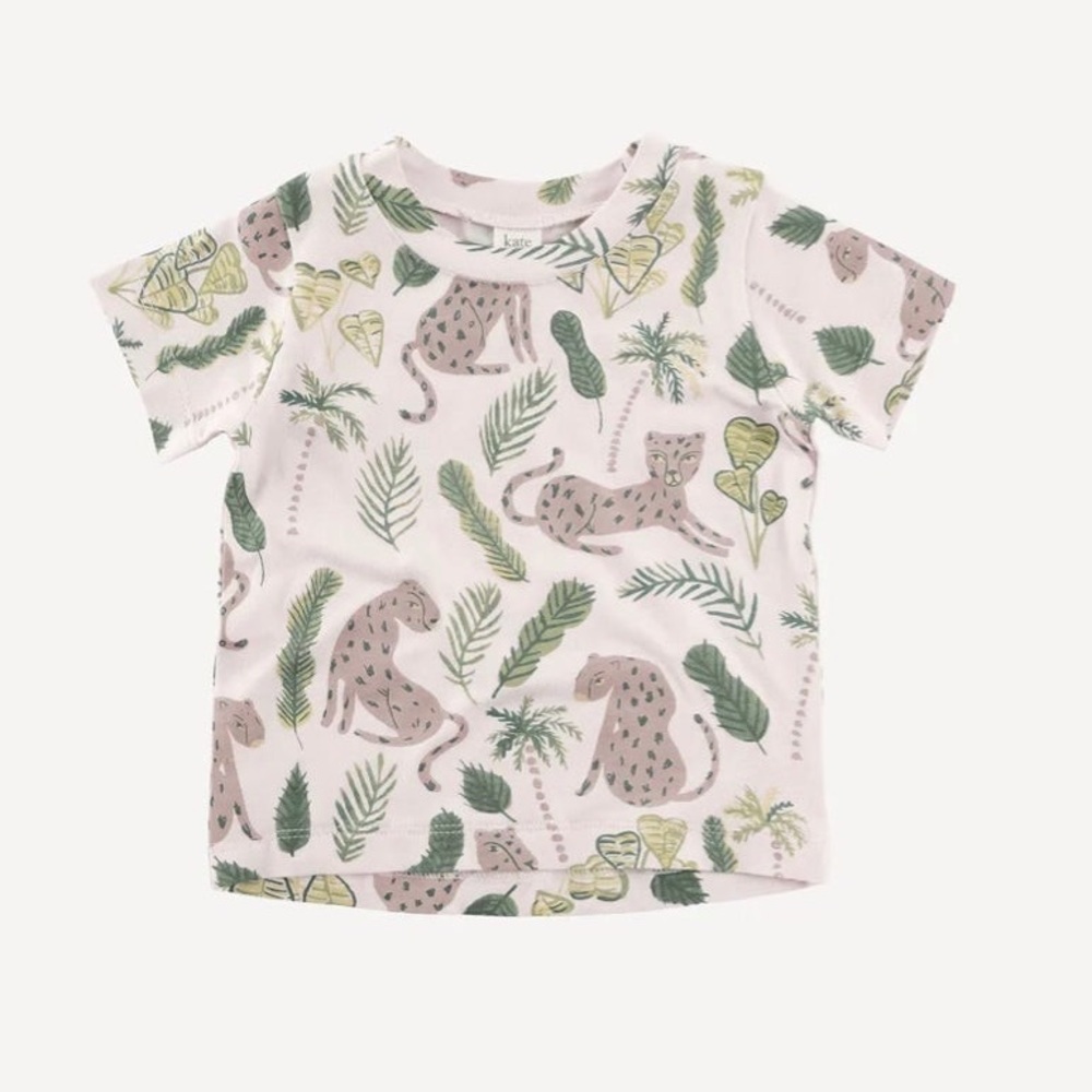 Kate Quinn Pink Leopard Boxy Tee